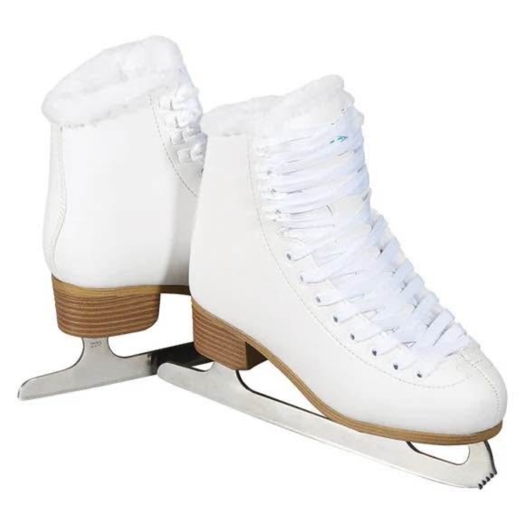BRAND NEW girl youth vic dream white regular ice skates size 11Y - Picture 1 of 5